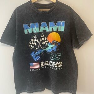 River Island Miami Racing Kids T-Shirt - Black and Blue